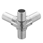 Hoekstuk Doorlopende staander Eco Ø 48 mm Aluminium, Verzenden, Nieuw
