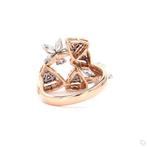 Ring - 14 karaat Roségoud - 1.28ct. tw. Diamant (Natuurlijk), Nieuw