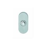Intersteel deurbel ovaal 65x30x10mm verdekt - RVS, Huis en Inrichting, Deurbellen, Verzenden, Nieuw