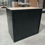 Roldeurkast / Archiefkast – 80×47×75 cm – Zwart – Gebruikt -, Ophalen of Verzenden, Gebruikt