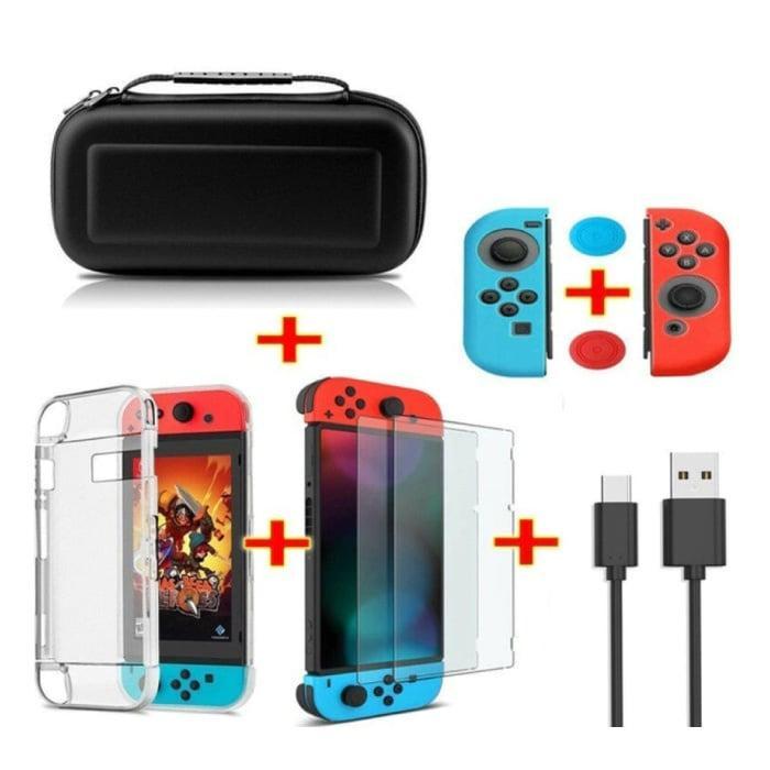 6 in 1 Kit voor Nintendo Switch - NS Opbergtas / Hoesje /, Spelcomputers en Games, Spelcomputers | Overige, Nieuw, Verzenden