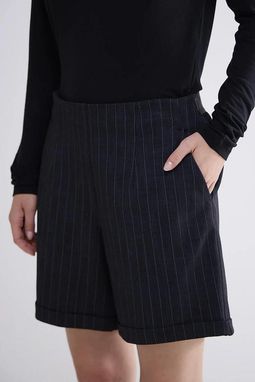 -35% Summum  Summum 4s2694-12076 short punto vintage stripe, Kleding | Dames, Broeken en Pantalons, Zwart, Nieuw, Verzenden