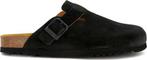 SCHOLL OLIVIER NEW Suede SA Mens Black FALSO Clogs - Black -, Verzenden, Nieuw