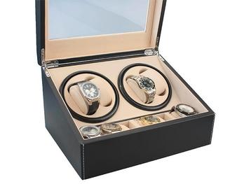 Lowander Horlogebox - Voor 10 horloges - 4 Watchwinders beschikbaar voor biedingen