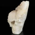 576 g 11,20 x 8,50 cm bergkristallen schedel - oud