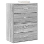 vidaXL Kasten met 2 lades 2 st 60x31x40 cm bewerkt hout, Kinderen en Baby's, Kinderkamer | Commodes en Kasten, Verzenden, Nieuw