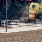 vidaXL 7-delige Loungeset met antracietkleurige kussens, Tuin en Terras, Verzenden, Nieuw, Loungeset