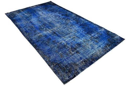 Prachtige blauwe vintage - Vloerkleed - 274 cm - 155 cm -, Huis en Inrichting, Stoffering | Tapijten en Kleden