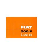 1966 FIAT 500 F LUXUS BROCHURE DUITS, Boeken, Auto's | Folders en Tijdschriften, Nieuw, Author