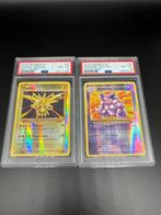 Pokémon - 2 Graded card - Zapdos & Nidoking Reverse Holo -, Hobby en Vrije tijd, Verzamelkaartspellen | Pokémon, Nieuw