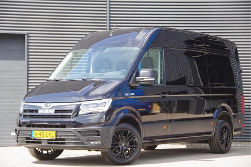 MAN TGE 3.180 35 2.0 L3H3 3-ZITS, AUT. LED, TREKHAAK, CAMERA, Auto's, Bestelauto's, Dealer onderhouden, Lease, Zwart, Automaat