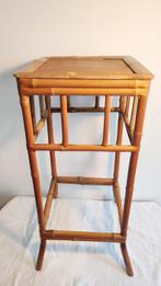 Bibliothèque - Étagère - Bijzettafel - Hout, Bamboe, Rattan,