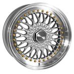 Dare DR-RS Zilver Gouden Boutjes 8.0x15 4x100 ET15, Ophalen of Verzenden, Nieuw
