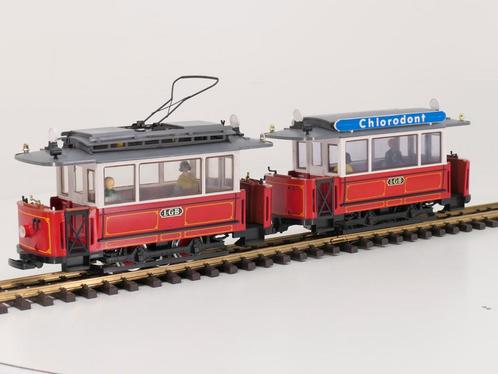 LGB 2036 & 3600 Strassenbahn Triebwagen mit Beiwagen (Tram), Hobby en Vrije tijd, Modeltreinen | Overige schalen, Overige typen