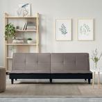 vidaXL Slaapbank stof taupe, Verzenden, Nieuw, Stof, 200 tot 250 cm