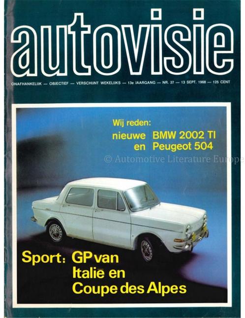 1968 AUTOVISIE MAGAZINE 37 NEDERLANDS, Boeken, Auto's | Folders en Tijdschriften