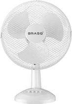 2dekans | BRASQ Tafelventilator - 30 cm - Wit - 3 snelheden, Ophalen of Verzenden, Zo goed als nieuw