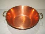 Een degelijke Franse confiturepan - Pan - Massief koper,, Antiek en Kunst