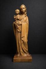 Beeld, Heilige Maria met kindje Jezus - 31 cm - Lindehout