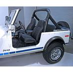 Rugged Ridge High-Back Front Seat Non-Recline Black Denim, Ophalen of Verzenden, Nieuw