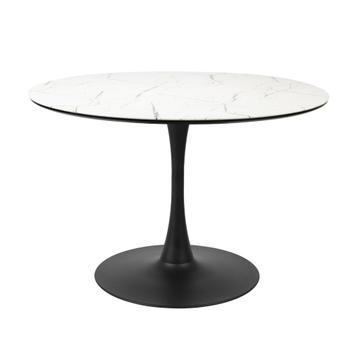 *WOONWINKEL* Ronde Eettafel Wit Marmer