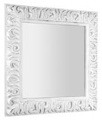 Sapho Zeegras spiegel met houten lijst 90x90 wit, Nieuw, Ophalen of Verzenden