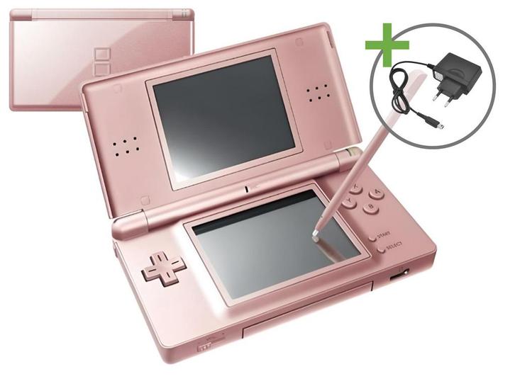 Nintendo DS Lite - Metallic Pink, Spelcomputers en Games, Spelcomputers | Nintendo DS, Zo goed als nieuw, Ophalen of Verzenden