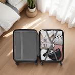 Kofferset Mila 4-delig met bagageweger en bagagelabels - zwa, Verzenden, Nieuw