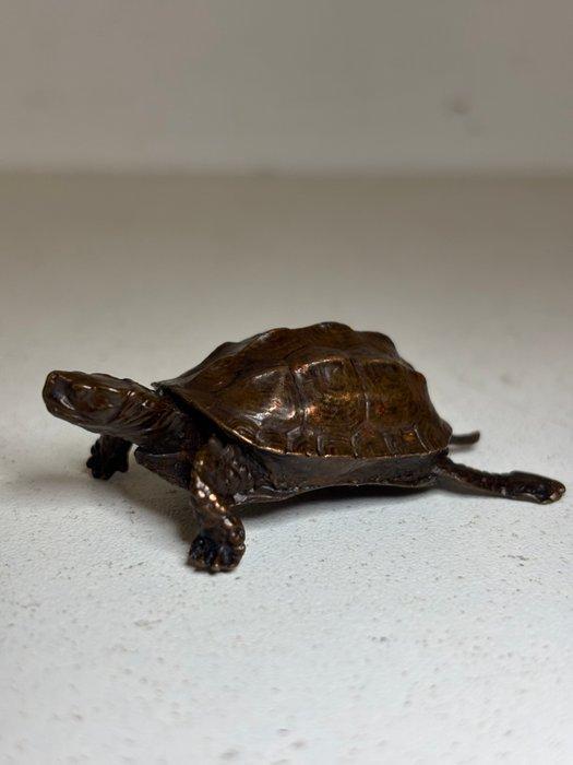 Beeld, Schildpad - 15 mm - Brons, Antiek en Kunst, Curiosa en Brocante
