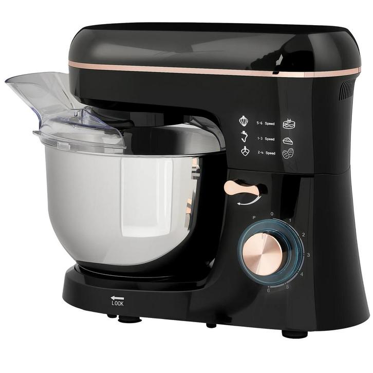 TRUUSK Keukenmachine 5,5L RVS Kom 1400W - 6+P Snelheid - Met, Huis en Inrichting, Keuken | Keukenbenodigdheden, Nieuw, Verzenden