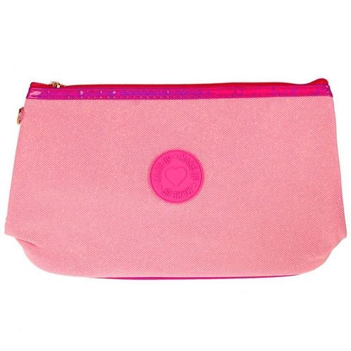 Toilettas Glitter Make-up - Roze - Rits & Handgreep - 27x16x, Sieraden, Tassen en Uiterlijk, Toilettassen, Meisje, Nieuw, Ophalen of Verzenden