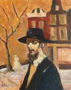 Anke Brokstra (1940-2021) - Ode aan Israëls, rabbijn in, Antiek en Kunst, Kunst | Schilderijen | Klassiek
