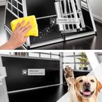 tectake® Dubbele Hondenbench - Aluminium Transportbox met Tr, Verzenden, Nieuw