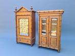 Ladekast (2) - Small antique faux bamboo miniature cabinets