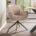*WOONWINKEL* Eetkamerstoel Draaibaar Zand, Huis en Inrichting, Stoelen, Verzenden, Nieuw, Stof
