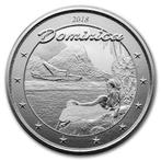 EC8 - Dominica Nature Isle 1 oz 2018 (25.000 oplage), Postzegels en Munten, Munten | Amerika, Verzenden, Zuid-Amerika, Losse munt