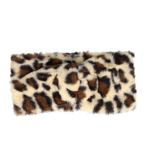 Haarband Twist Fake Fur Panter Beige, Sieraden, Tassen en Uiterlijk, Uiterlijk | Haarverzorging, Verzenden