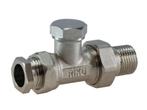 Voetventiel recht 15mm x 1/2 (Voetventielen), Doe-het-zelf en Verbouw, Verwarming en Radiatoren, Ophalen of Verzenden, Nieuw, Radiator