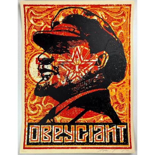Shepard Fairey (OBEY) (1970) - Lenin Stamp, Antiek en Kunst, Kunst | Schilderijen | Modern