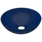 Wastafel Donkerblauw | Retourdeal | Stijlvolle badkamer |..., Doe-het-zelf en Verbouw, Sanitair, Ophalen of Verzenden, Nieuw, Wastafel