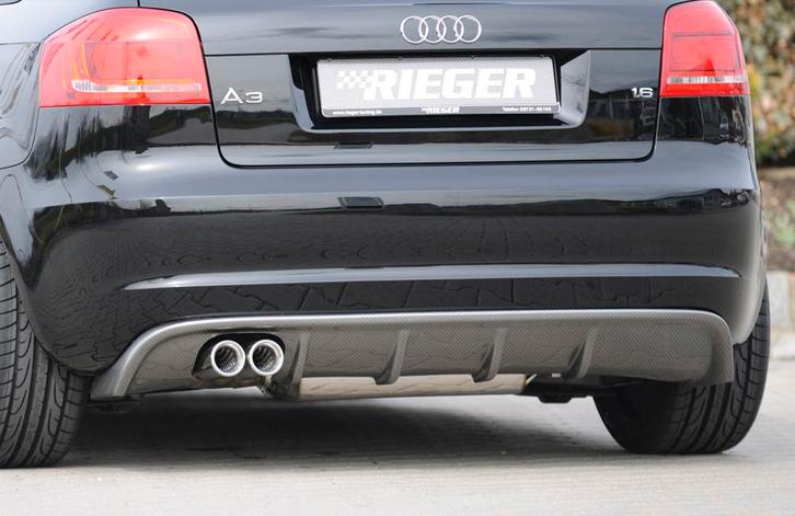 Rieger diffuser | Audi A3 8P 2008-2013 5D Sportback | ABS |, Auto-onderdelen, Carrosserie en Plaatwerk, Nieuw, Audi, Verzenden