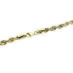 Gouden gedraaide schakelketting., Ophalen of Verzenden, Gebruikt, Overige kleuren, Goud