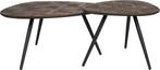 2dekans | Housecraft Living Pion Salontafel Hout - Set van 2, Huis en Inrichting, Tafels | Eettafels, Ophalen of Verzenden, Zo goed als nieuw