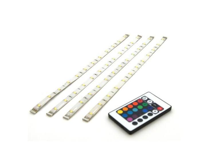 Prolight LED-Strip - Multicolour - 30 cm - Set van 4 - Met, Huis en Inrichting, Lampen | Losse lampen, Nieuw, Verzenden