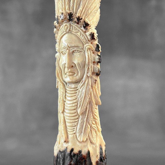 Snijwerk, NO RESERVE PRICE-Stunning Native American &, Antiek en Kunst, Kunst | Designobjecten