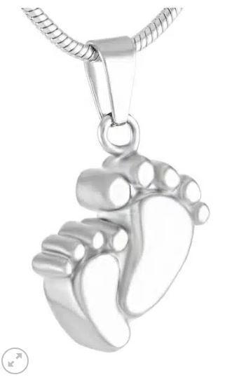 Assieraad, ashanger: voetjes, Sieraden, Tassen en Uiterlijk, Kettinghangers, Zilver, Nieuw, Kruis of Symbool, Overige materialen