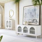 *WOONWINKEL* Kare Design Naxos Tv-meubel Met Ribbelglas Off, Huis en Inrichting, Kasten | Televisiemeubels, Verzenden, Nieuw