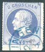 Hannover 1864 - 2 g op dun papier met onderen Bogenrand in, Gestempeld