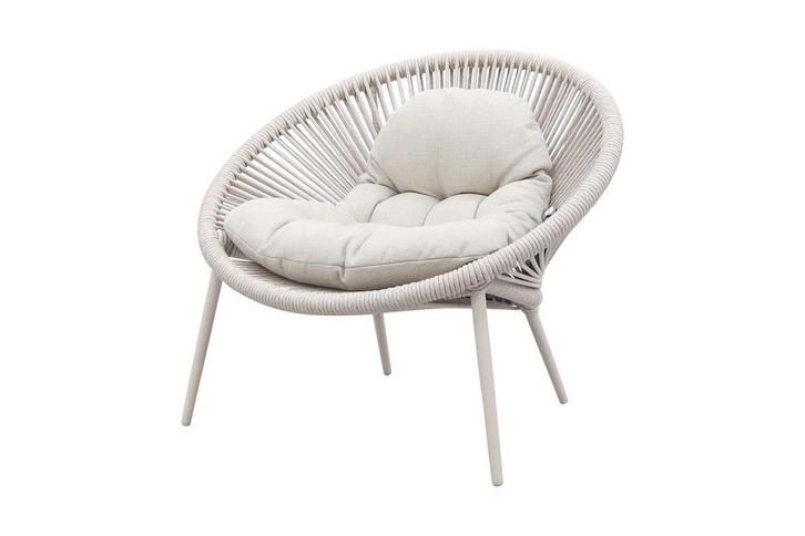 Suns Prato loungestoel - Rope/Zand, Tuin en Terras, Tuinsets en Loungesets, Nieuw, Overige materialen, Verzenden