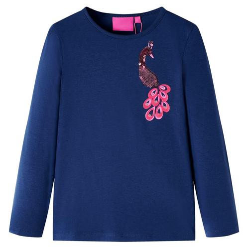 vidaXL Kindershirt met lange mouwen 116 marineblauw, Kinderen en Baby's, Kinderkleding | Overige, Nieuw, Verzenden